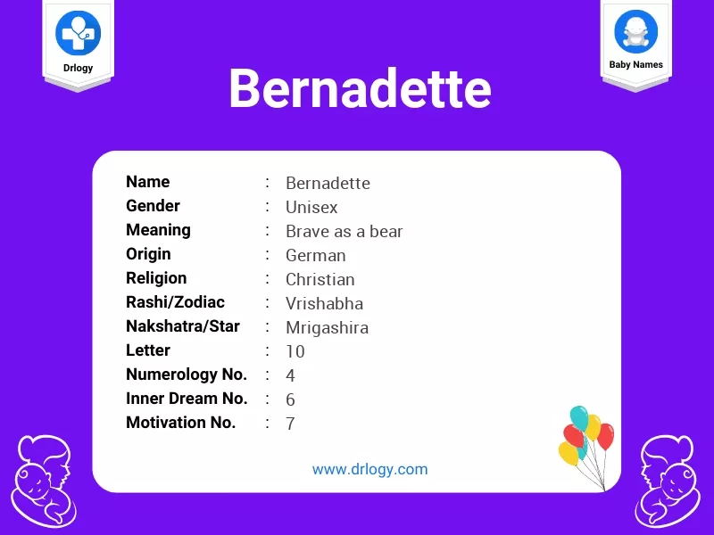 Bernadette Name Meaning