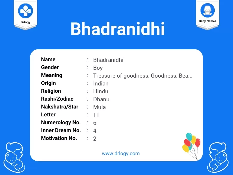Bhadranidhi Name Meaning