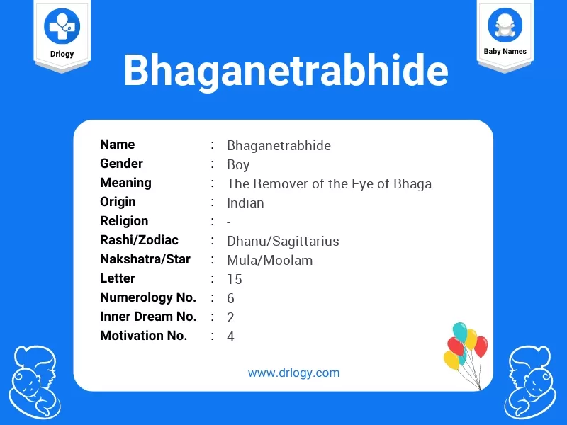 Bhaganetrabhide Name Meaning