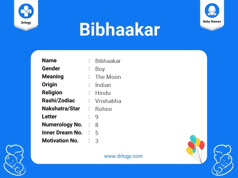 Bibhaakar Name Meaning