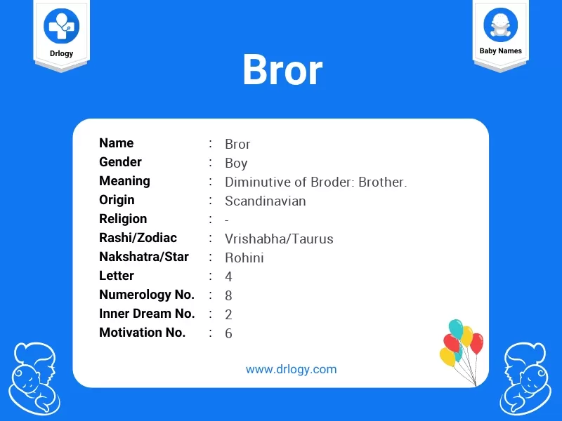 Bror Name Meaning