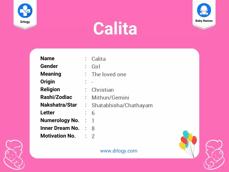 Calita Name Meaning