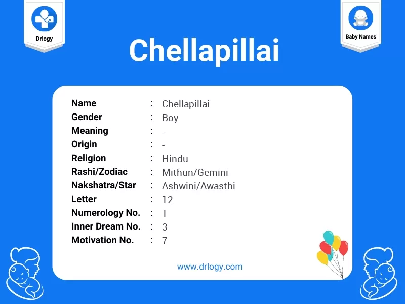 Chellapillai Name Meaning