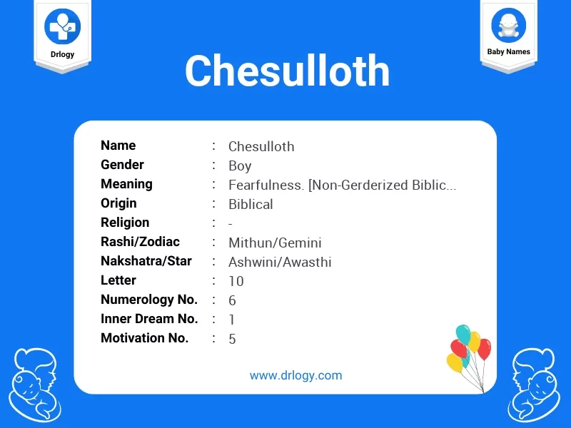 Chesulloth Name Meaning