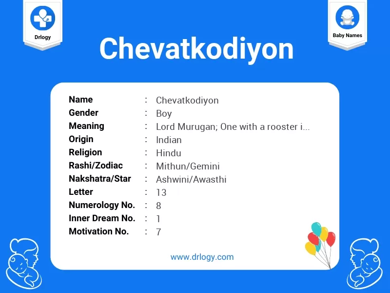 Chevatkodiyon Name Meaning