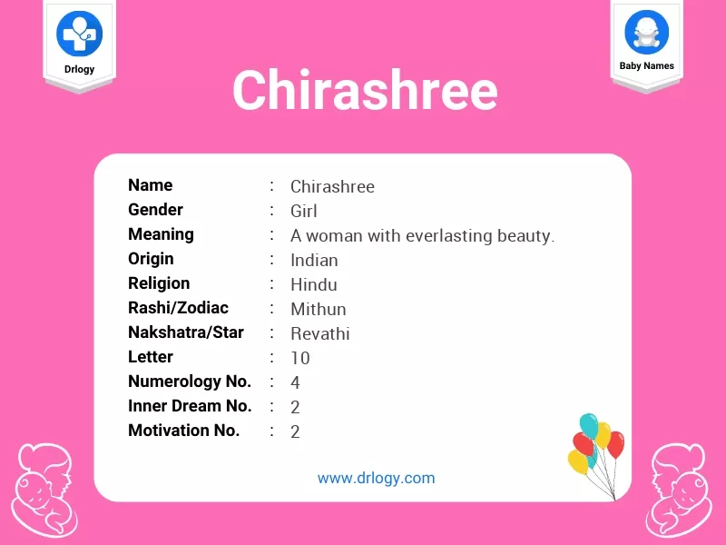 Chirashree Name Meaning