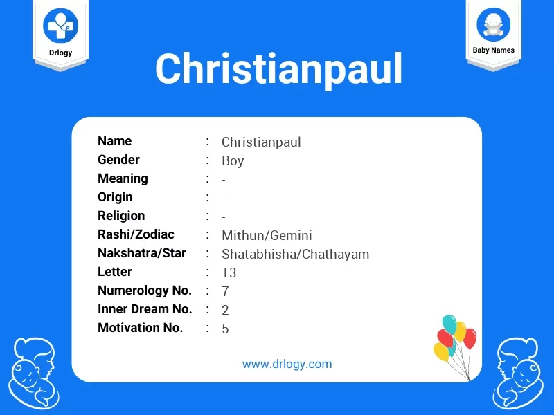 Christianpaul Name Meaning