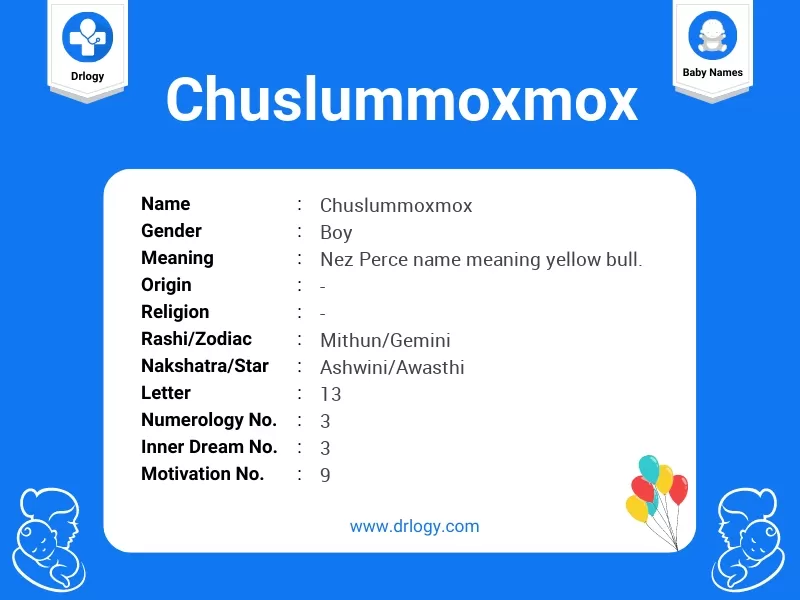 Chuslummoxmox Name Meaning