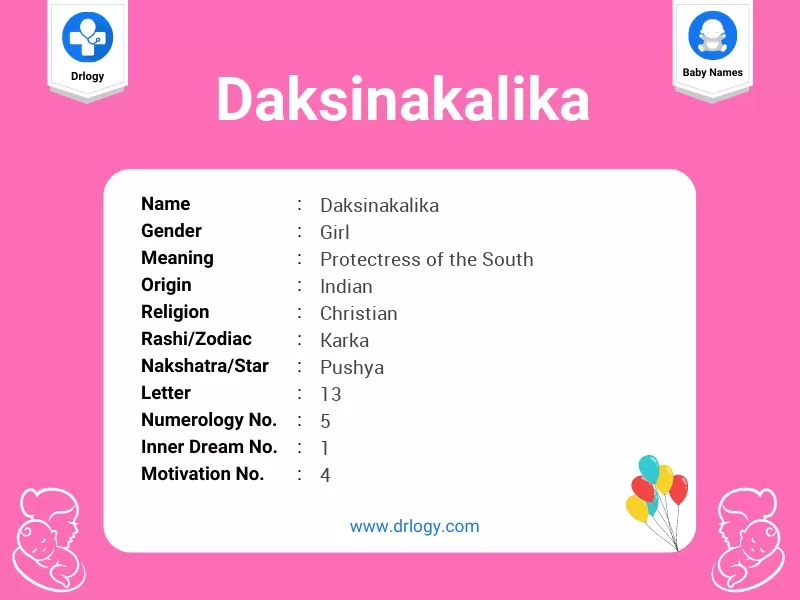 Daksinakalika Name Meaning