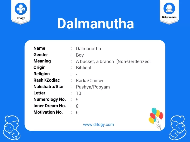 Dalmanutha Name Meaning