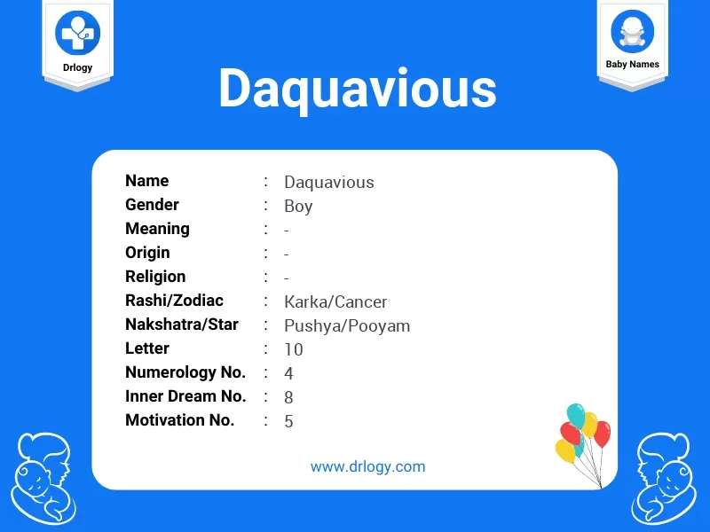 Daquavious Name Meaning