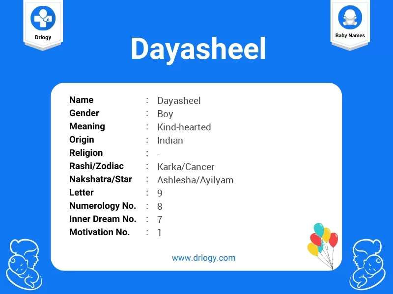 Dayasheel Name Meaning
