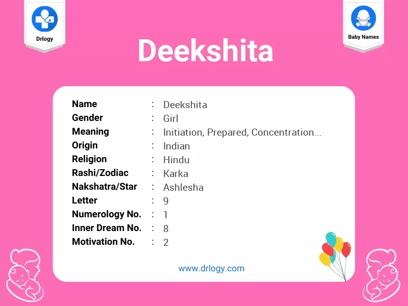 Deekshita Name Meaning