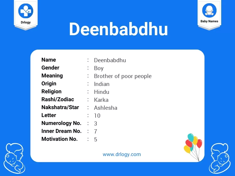 Deenbabdhu Name Meaning