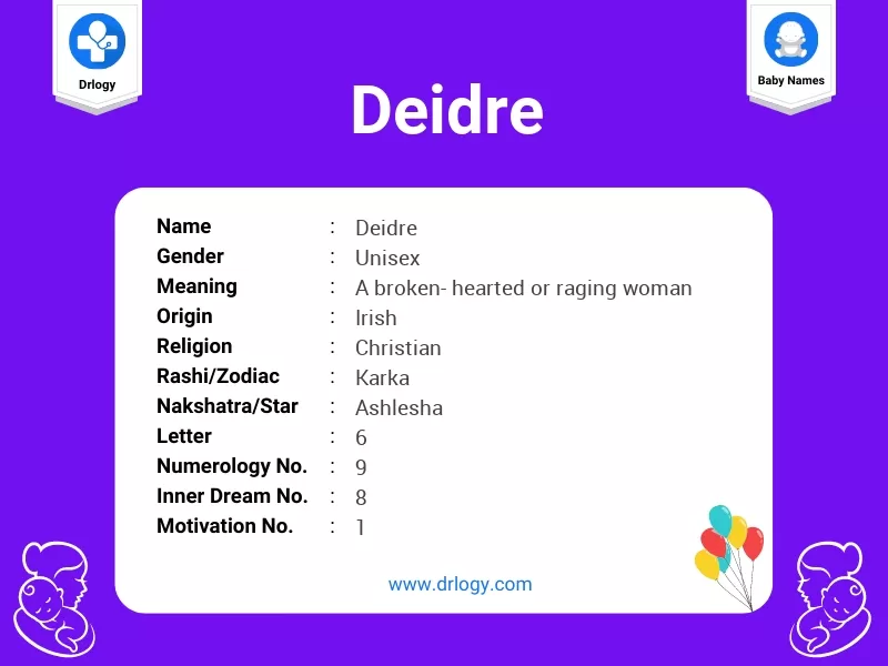 Deidre Name Meaning