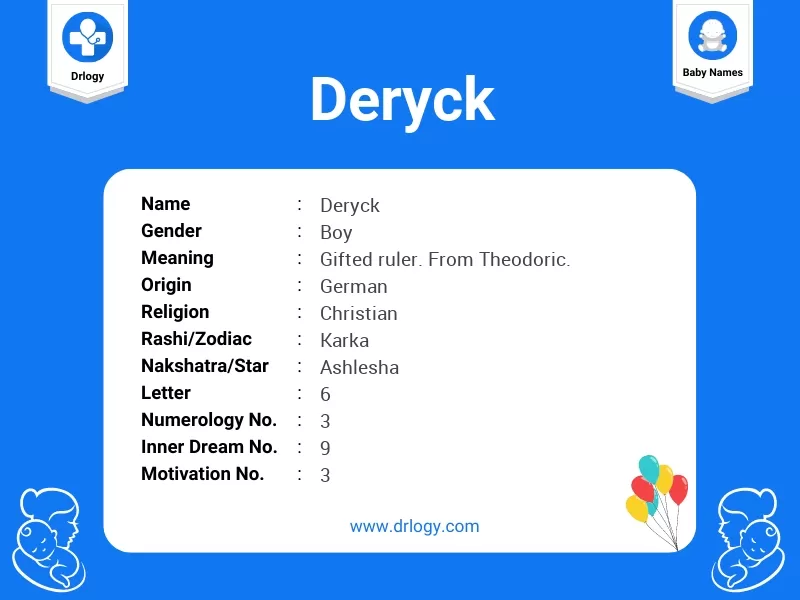 Deryck Name Meaning