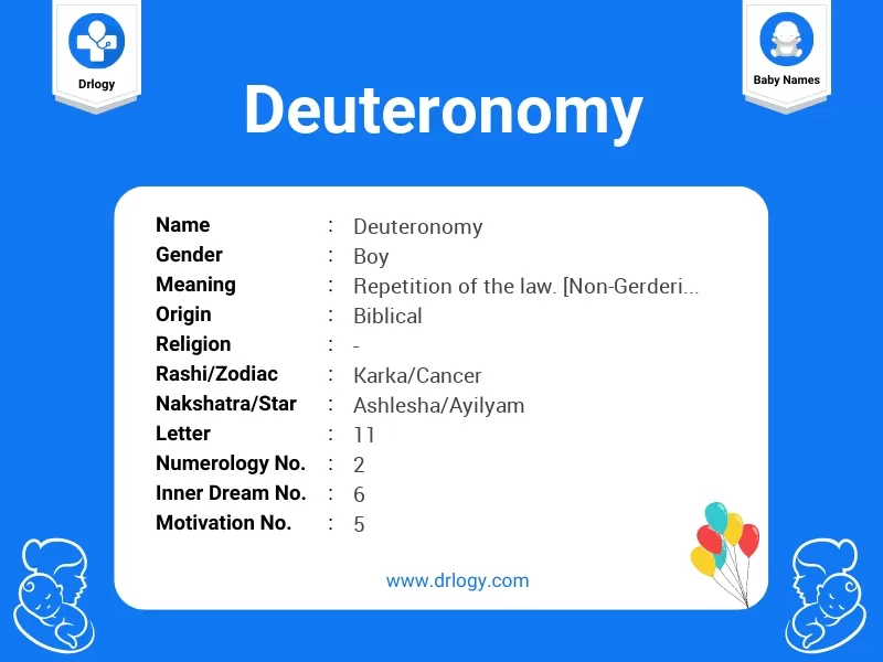 Deuteronomy Name Meaning