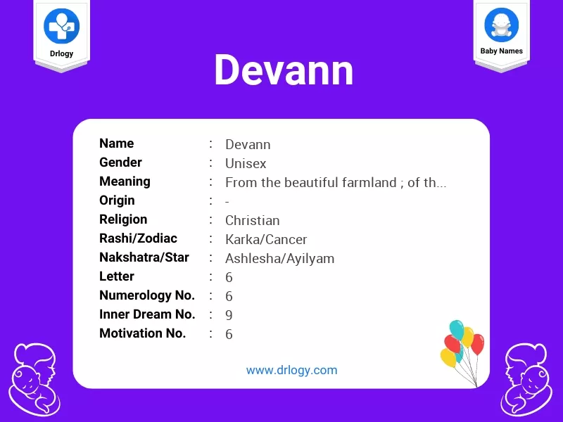 Devann Name Meaning