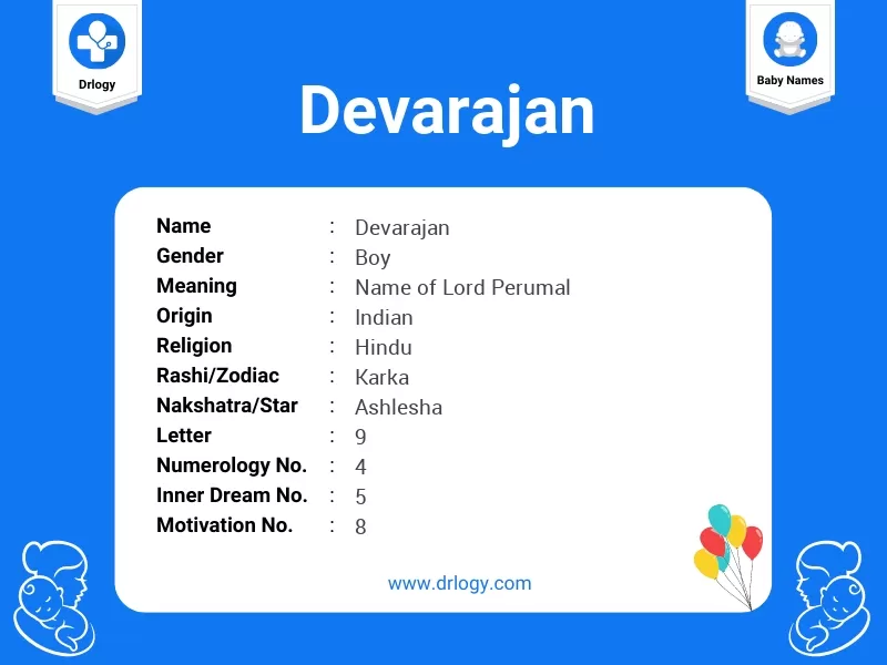 Devarajan Name Meaning