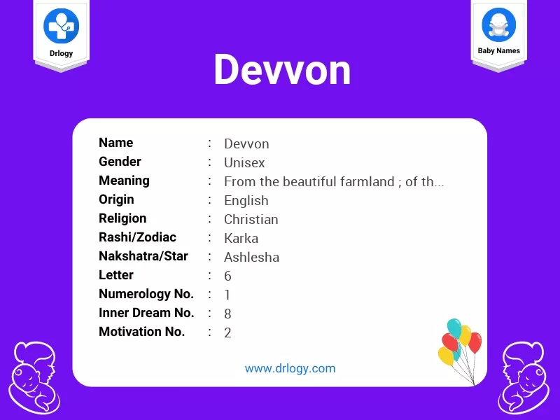 Devvon Name Meaning