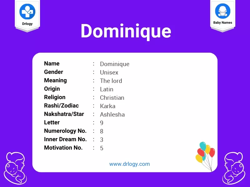 Dominique Name Meaning
