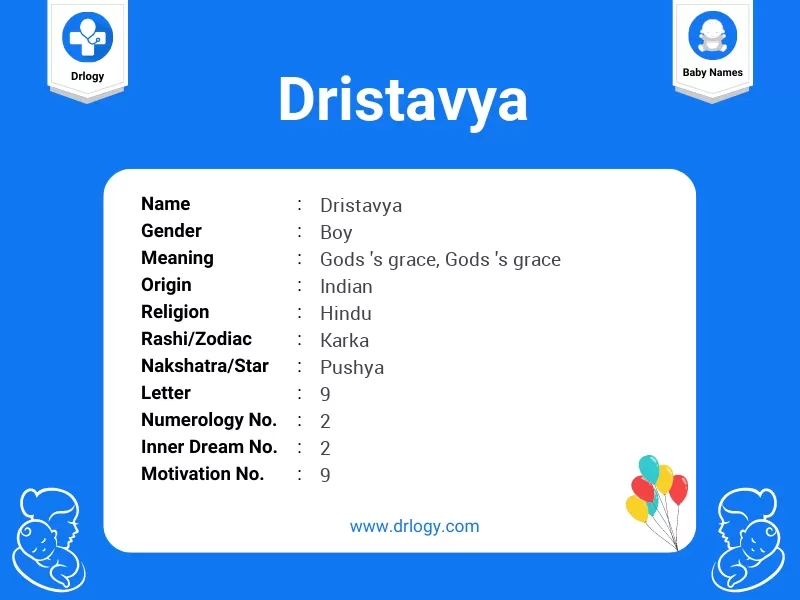 Dristavya Name Meaning