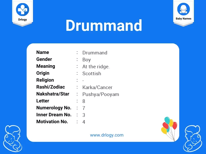Drummand Name Meaning