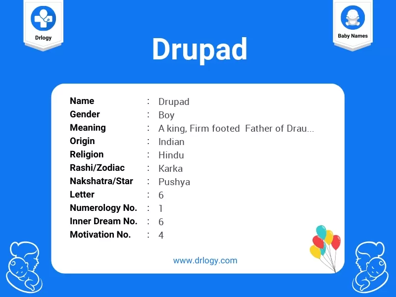 Drupad Name Meaning
