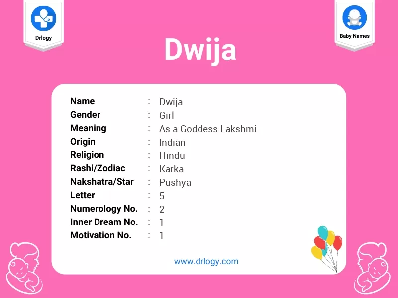 Dwija Name Meaning