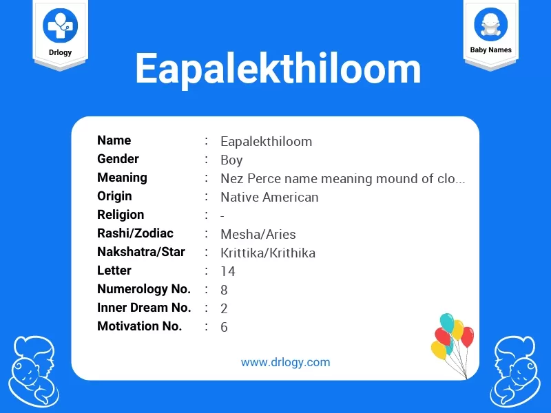 Eapalekthiloom Name Meaning