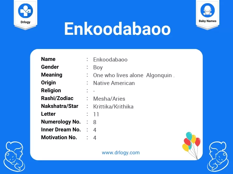 Enkoodabaoo Name Meaning