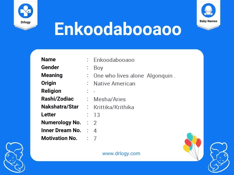 Enkoodabooaoo Name Meaning