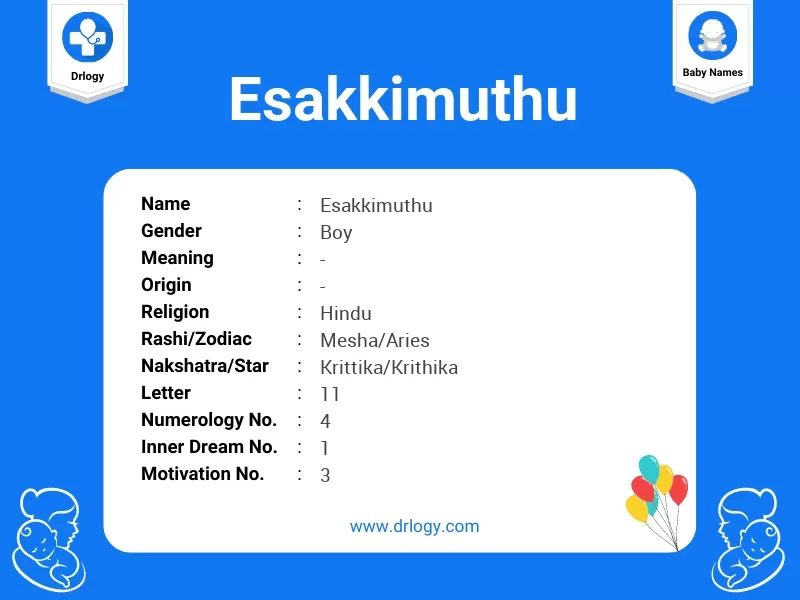 Esakkimuthu Name Meaning