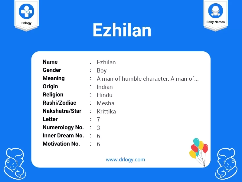 Ezhilan Name Meaning
