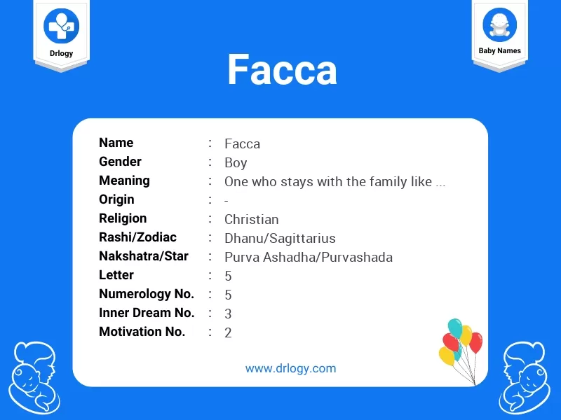 Facca Name Meaning