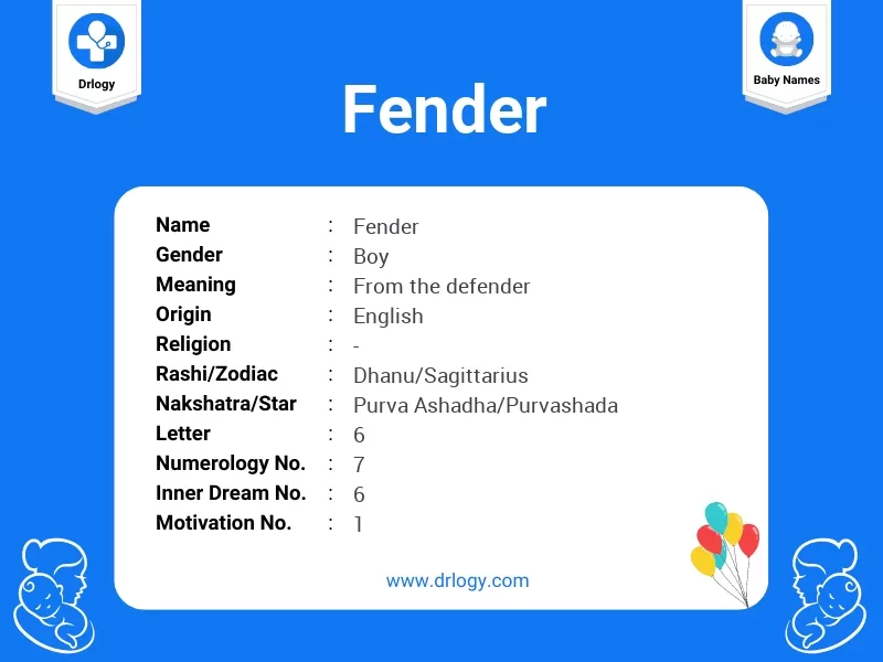 Fender Name Meaning