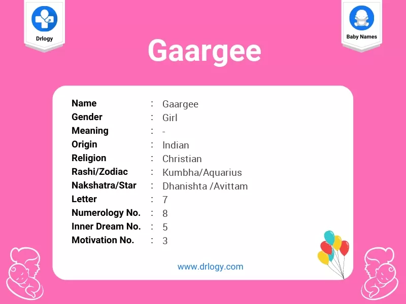 Gaargee Name Meaning