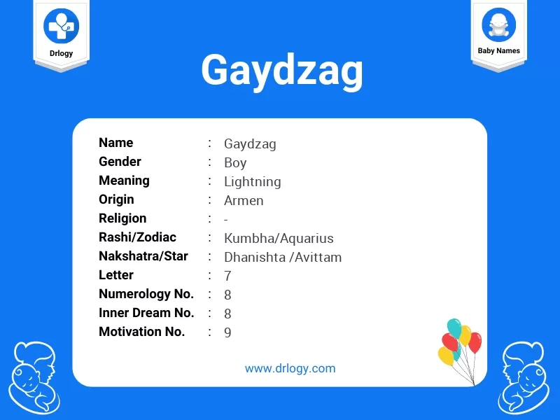 Gaydzag Name Meaning