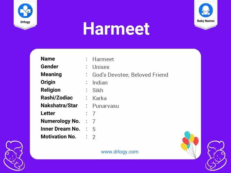 Harmeet Name Meaning