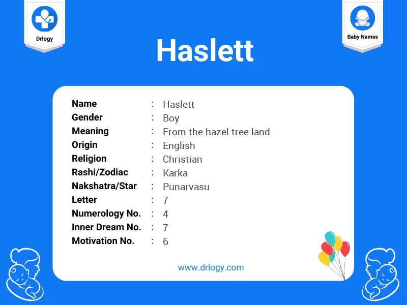 Haslett Name Meaning
