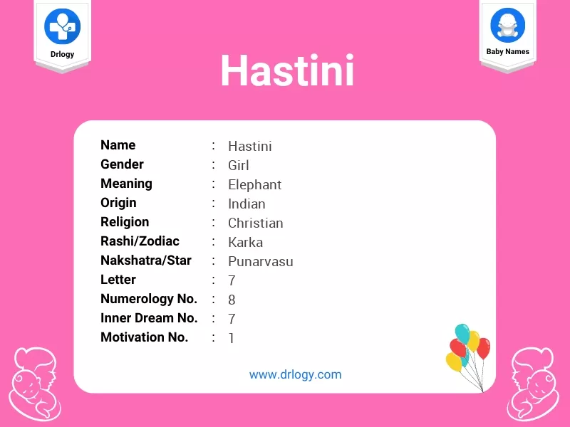Hastini Name Meaning