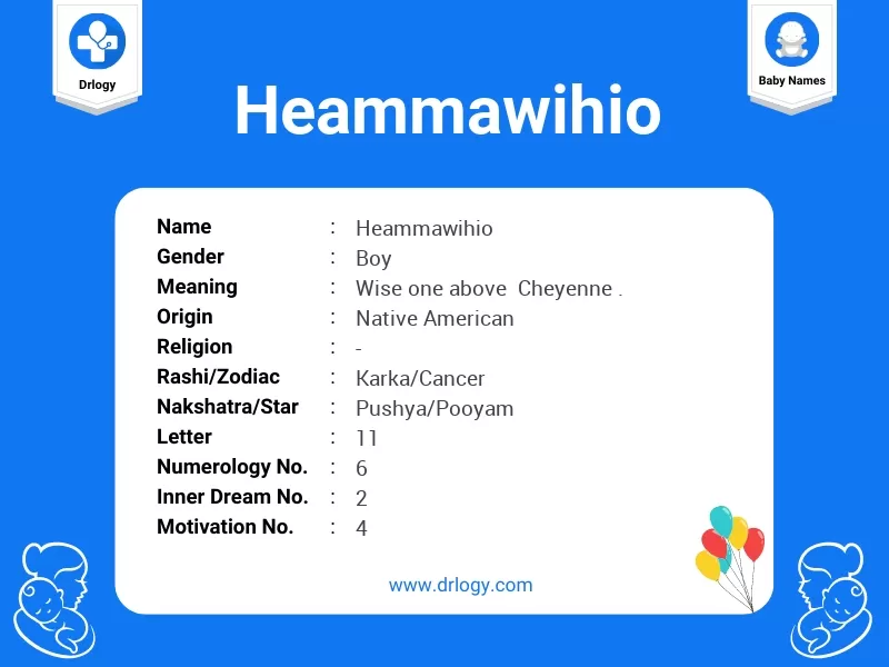 Heammawihio Name Meaning