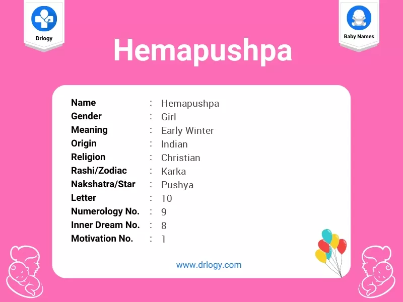 Hemapushpa Name Meaning