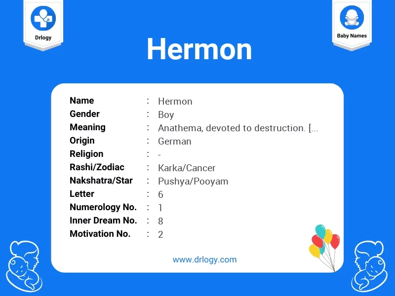 Hermon Name Meaning