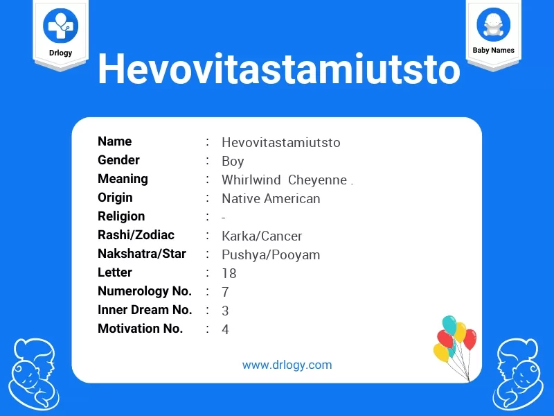 Hevovitastamiutsto Name Meaning
