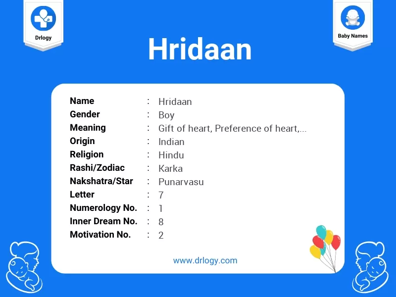Hridaan Name Meaning