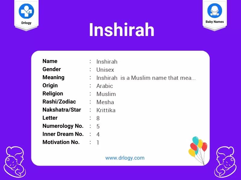 Inshirah Name Meaning
