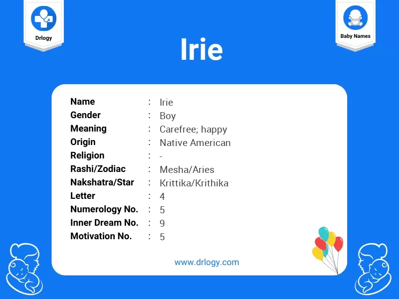 Irie Name Meaning