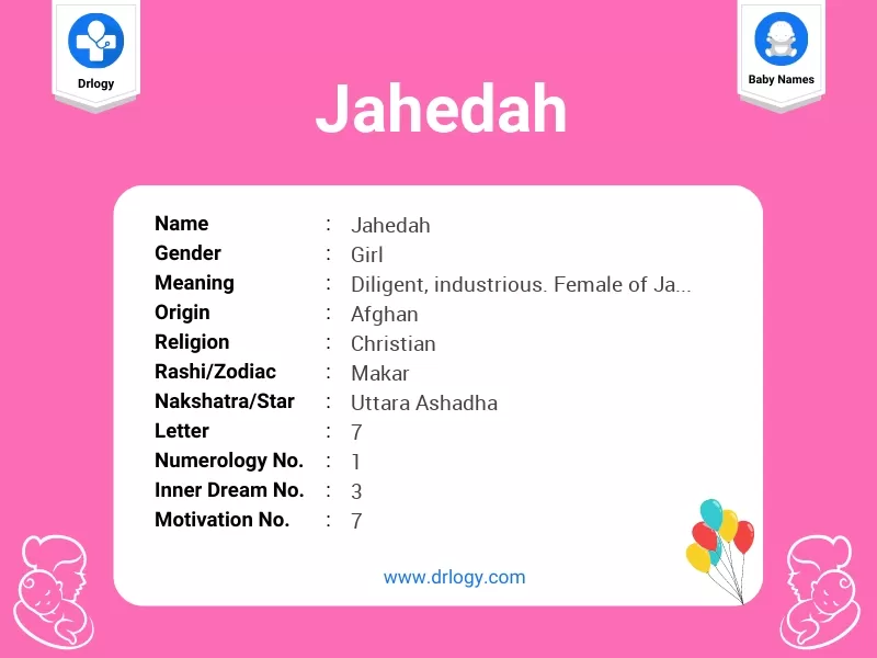 Jahedah Name Meaning