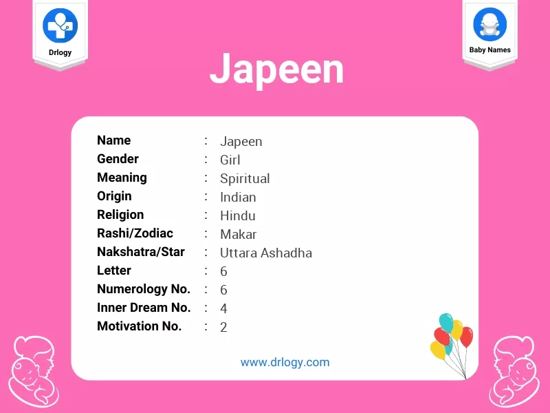Japeen Name Meaning